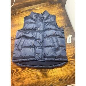Old Navy Navy Puffer Vest SIze 12-18 Months